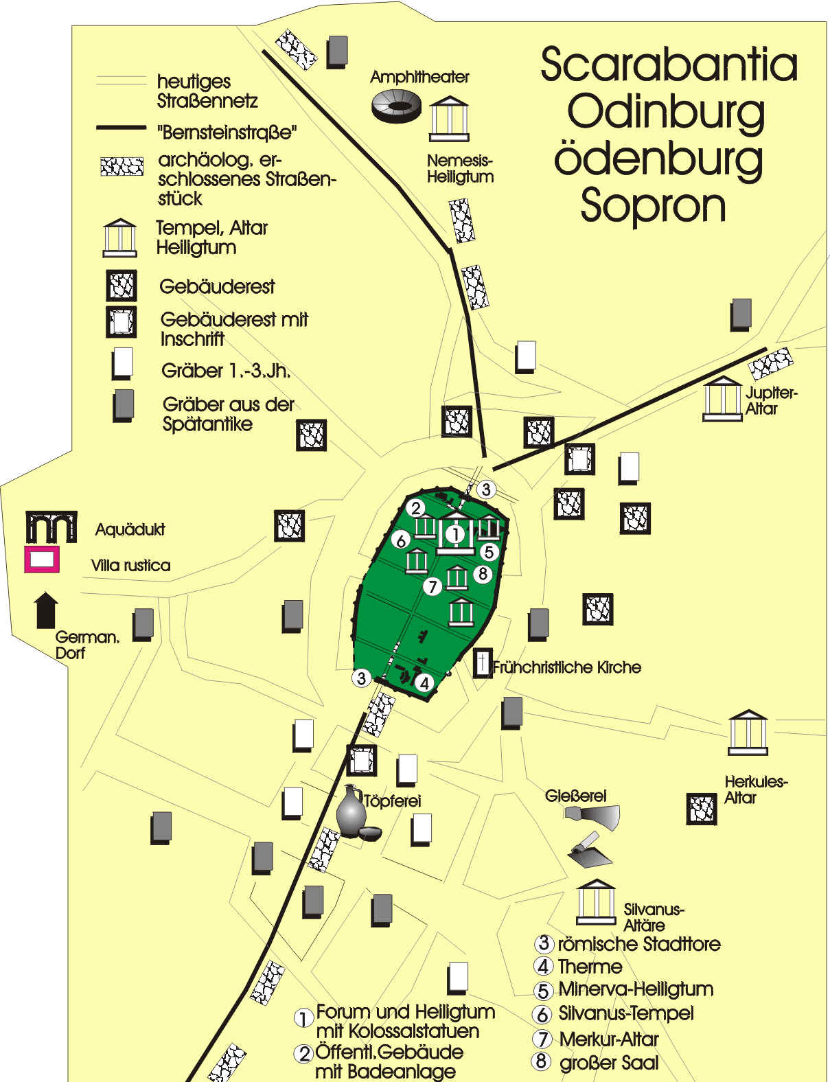 Eine Ansicht von Scarabantia, dem römerzeitlichen Ödenburg