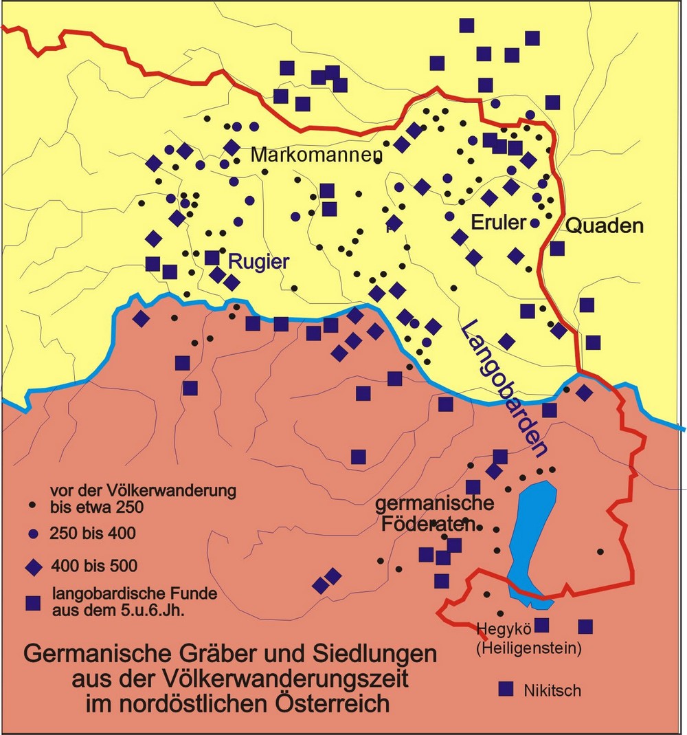 Germanische Gräber und Siedlungen aus der Völkerwanderungszeit im nordöstlichen Österreich